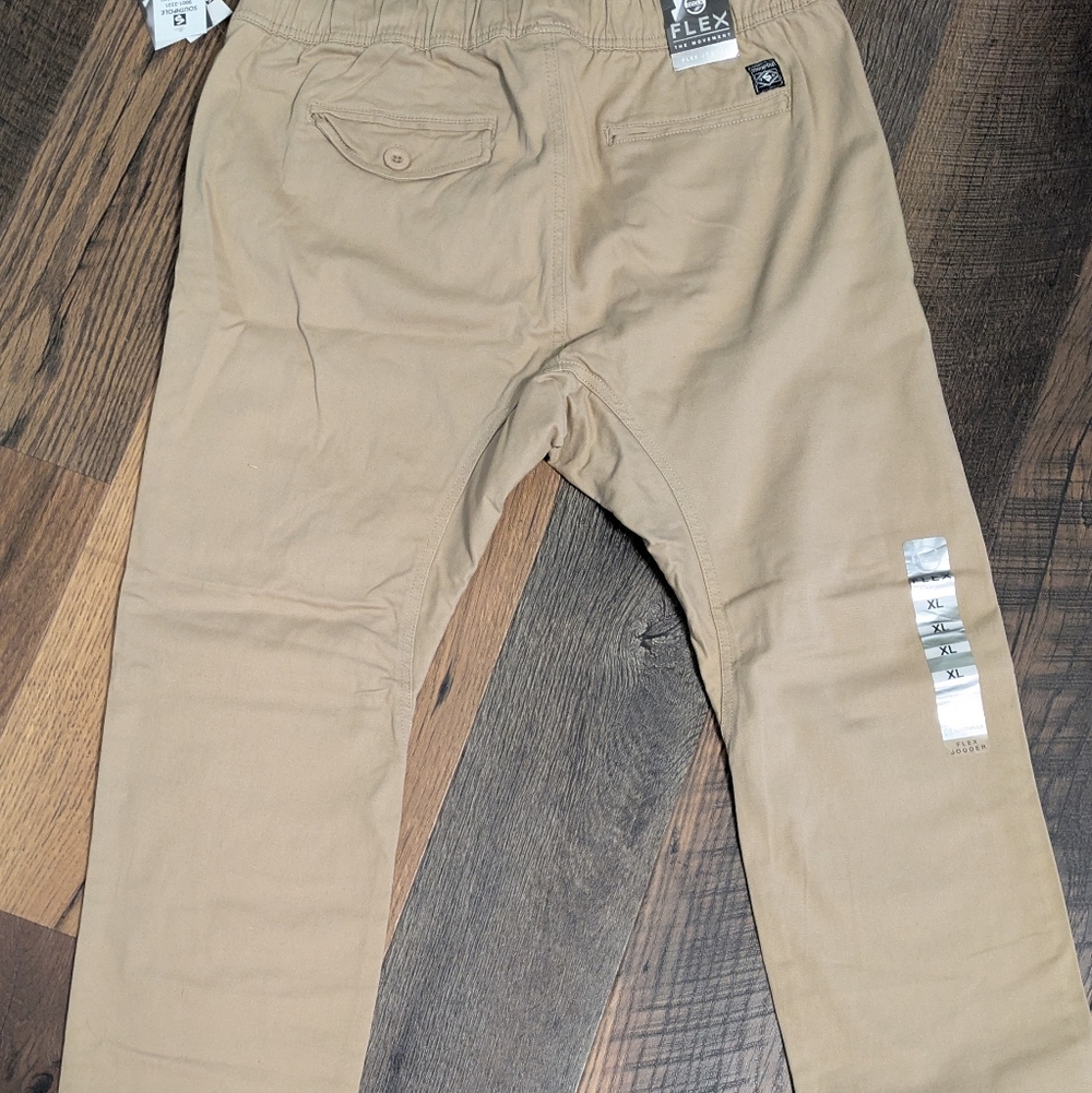 NWT Southpole FLEX Men's XL Joggers Deep Khaki Stretch Twill Pants The Movement - Picture 2 of 13